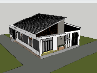 nhà cấp 4,su nhà cấp 4,sketchup nhà cấp 4