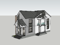 nhà phố 2 tầng,su nhà phố,sketchup nhà phố