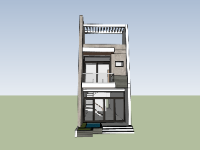 su nhà phố,sketchup nhà phố,su nhà phố 2 tầng