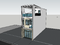 File su nhà phố 3 tầng 4x16.5m