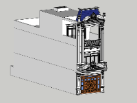 nhà phố 3 tầng,nhà 3 tầng,su nhà phố,sketchup nhà phố