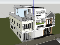 nhà phố,su nhà phố,sketchup nhà phố