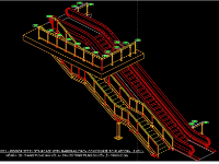 Full Bản vẽ thi công chi tiết Kết cấu thép thang trong nhà, thuộc dự án đường sắt trên cao Nhổn - Kim Mã