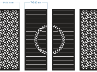 cổng đẹp 4 cánh,Mẫu cổng 4 cánh cnc,file cnc cổng 4 cánh