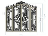 Mẫu cổng 4 cánh cnc,cổng 4 cánh cnc,file cnc cổng 4 cánh