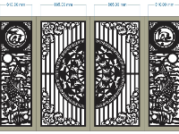 Mẫu cnc cổng cá chép tài lộc mới dxf