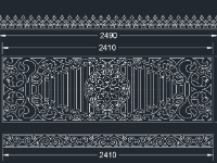 Mẫu cnc hàng rào thiết kế đẹp nét trên cad