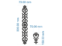 Mẫu cnc hoa cột thiết kế đẹp