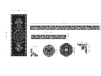 Mẫu cnc hoa văn mái kính và cổng 1 cánh