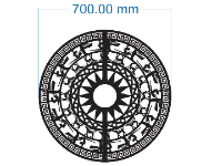 Mẫu cnc trống đồng đẹp 2d