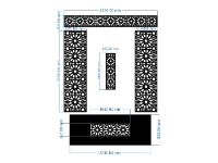 Mẫu cnc vách cổng hoa văn tròn