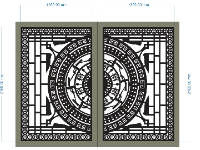 cổng trống đồng,file cnc cổng 2 cánh,mẫu cnc cổng 2 cánh