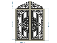 Mẫu cổng cnc 2 cánh mới nhất hiện nay
