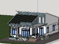 mẫu nhà 1 tầng,model su nhà 1 tầng,mẫu sketchup nhà 1 tầng