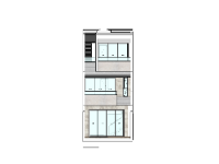 Mẫu sketchup nhà phố 3 tầng 5x21.5m