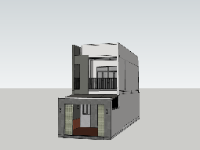 su nhà phố,sketchup nhà phố,su nhà phố 2 tầng