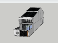 su nhà phố,sketchup nhà phố,su nhà phố 2 tầng