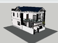 nhà phố 3 tầng,su nhà phố,sketchup nhà phố,su nhà phố 3 tầng