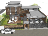 Mẫu vila đẹp sketchup