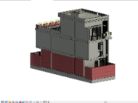 Model 3d revit nhà phố 3 tầng 5.7x14.9m(kiến trúc+kết cấu+nội thất+Điện nước+điều hòa không khí+phối cảnh