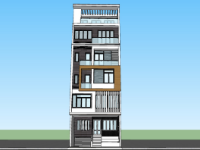 Sketchup nhà phố 6 tầng,nhà 6 tầng 7x15m su,Dựng mẫu nhà phố 6 tầng su,Thiết kế nhà phố nhà 6 tầng,sketchup nhà phố 7x15m
