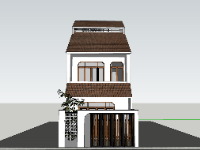 nhà 2 tầng,su nhà 2 tầng,sketchup nhà 2 tầng