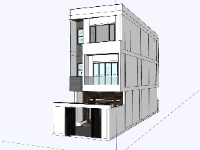 Model su nhà 3 tầng 5x18m