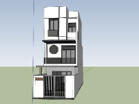 Model su nhà 3 tầng 5x20m