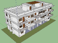 Model thiết kế căn hộ cho thuê 3 tầng