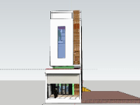 Nhà phố 2 tầng 4x20m model su