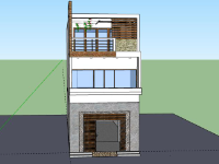 Nhà phố 2 tầng,Model su nhà phố 2 tầng,file su nhà phố 2 tầng