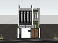 Nhà phố 2 tầng 6x21m model su