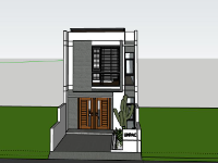 Nhà phố 2 tầng 6x23m model su đẹp