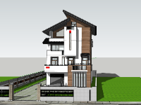 su nhà phố,model su nhà phố,file sketchup nhà phố