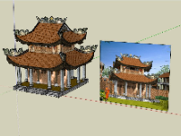 Sketchup Chùa mới nhất