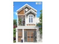 Sketchup Nhà phố 2 tầng 6.7x16m đẹp