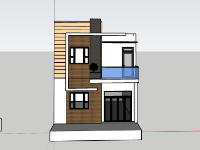 Nhà phố 2 tầng,model su nhà phố 2 tầng,file su nhà phố 2 tầng