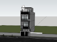 Nhà phố 3 tầng,model su nhà phố 3 tầng,nhà phố 3 tầng sketchup