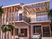 Sketchup villa 2 tầng miễn phí