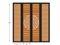 Tải mẫu cổng cnc 4 cánh bông tuyết đẹp nhất