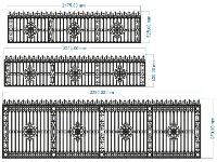 Thiết kế mẫu cnc hàng rào 3 kích thước