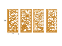 mẫu tứ quý,tứ quý dương cnc,file cnc tứ quý dương
