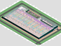 Thiết kế MEP hệ thống thông gió nhà xưởng,100x192 1 tầng(phối cảnh+3d măt· bằng)