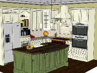 Thiết kế nội thất,phòng bếp,model thiết kế nội thất phòng bếp đẹp