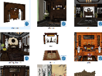 Tổng hợp các mẫu File Sketchup phòng thờ