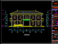 Trụ sở làm việc công an xã diện tích xây dựng 206m2 (KT+KC)