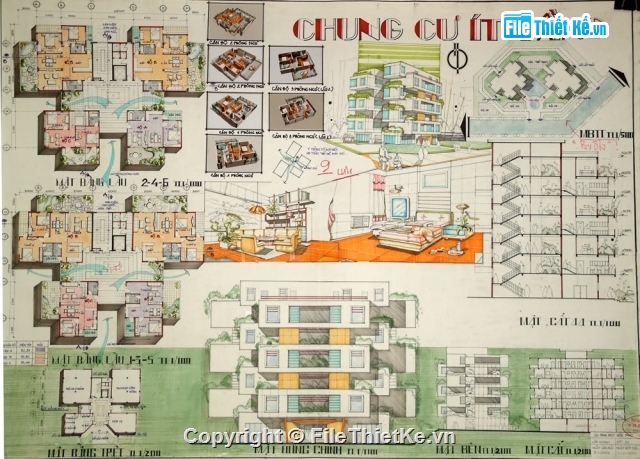 mẫu đồ án,chung cư,chung cư thấp tầng,đồ án chung cư thấp tầng