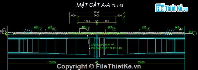 cầu dầm,dầm I 33m,cầu dầm I,cầu dầm I 33m,liên tục nhiệt,bản mặt cầu