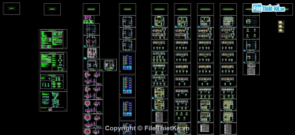 cad biệt thự,thiết kế biệt thự đầy đủ,biệt thự 3 tầng,file cad biệt thự 3 tầng