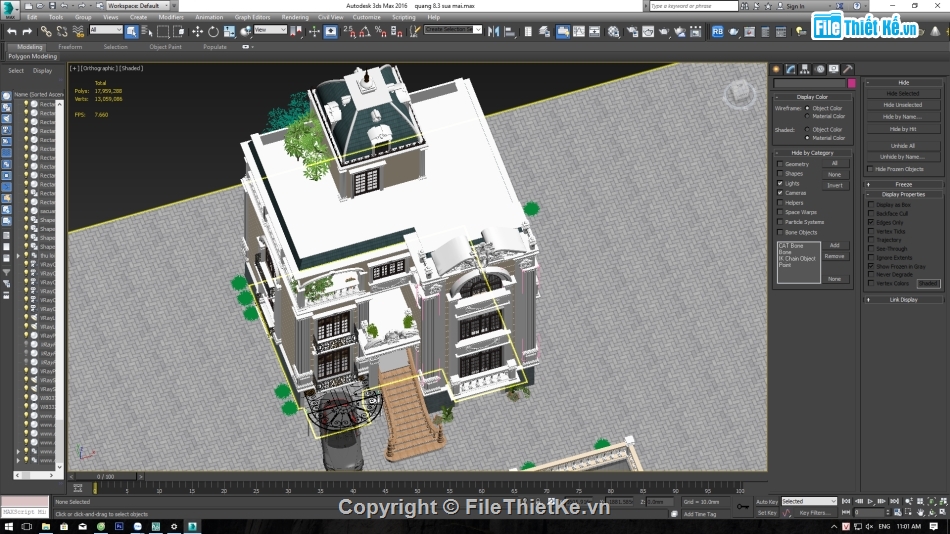 cad biệt thự,thiết kế biệt thự đầy đủ,biệt thự 3 tầng,file cad biệt thự 3 tầng